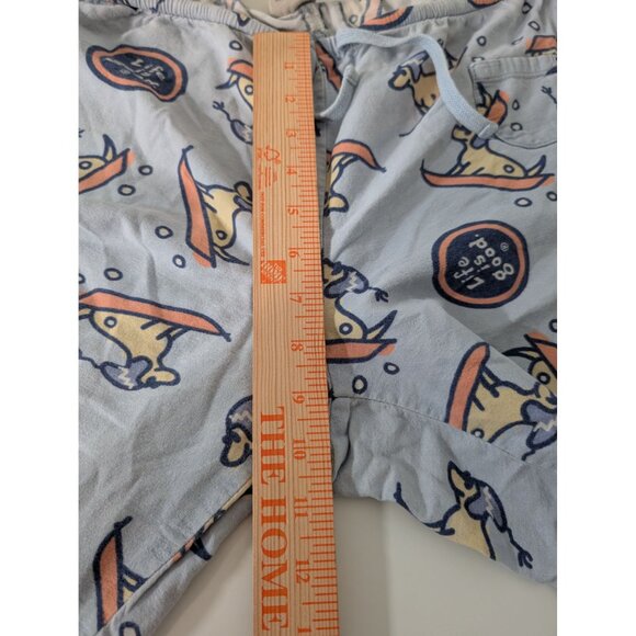 Life is Good Dog Sledding Pajama Pants Womens Size Large Blue Snow Drawstring - Picture 9 of 11
